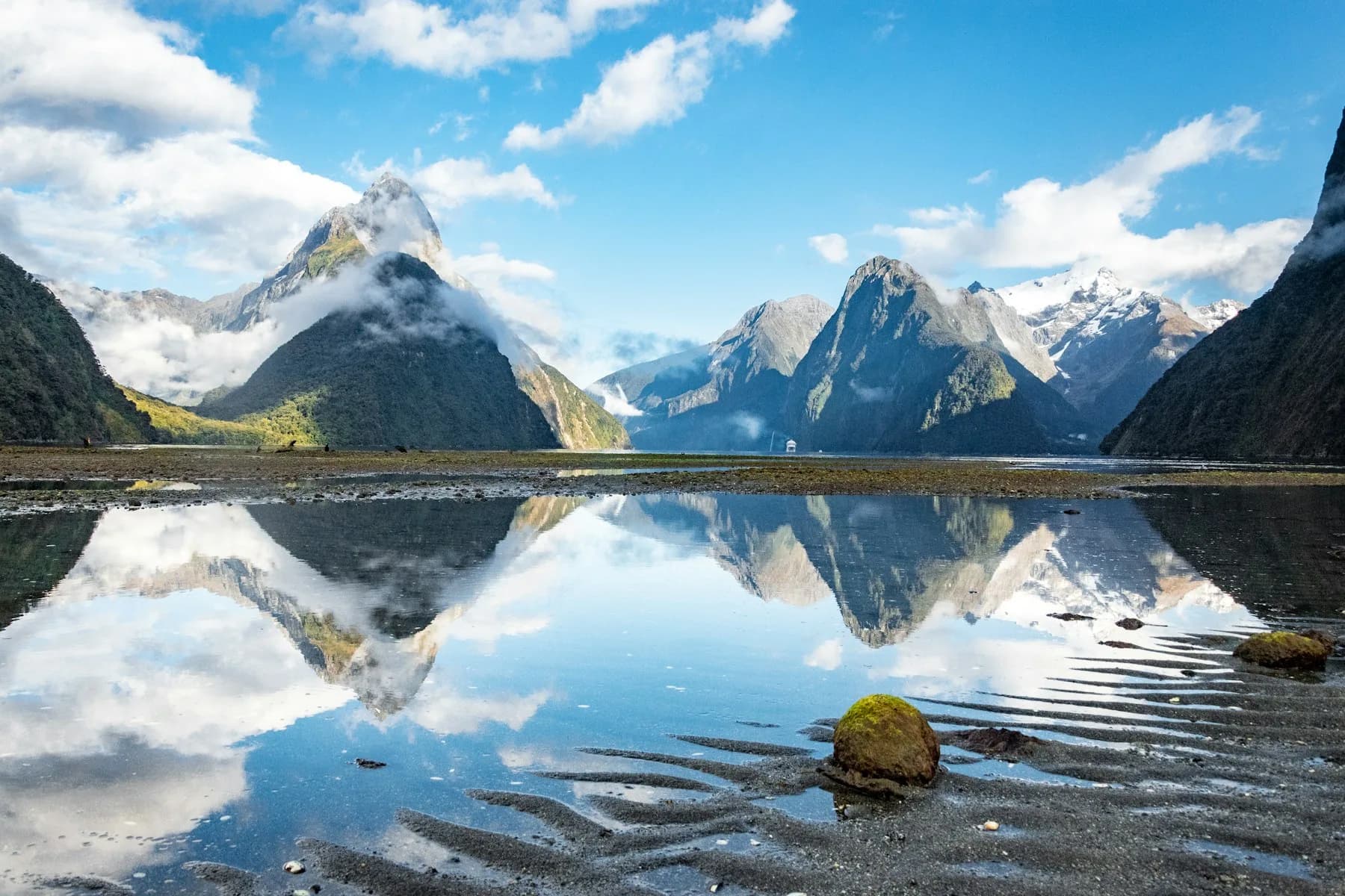 Oceania and the Pacific: 9 spots, from Uluru to Bora Bora. Pictured: Milford Sound.